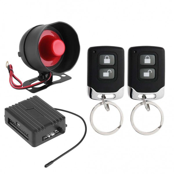 1-Way Car Burglar Alarm Vehicle Protection Keyless Entry Security System