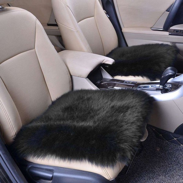Winter Warm Car Auto Seat Cushion Plush Wool Seat Pad Home Office Chair Mat